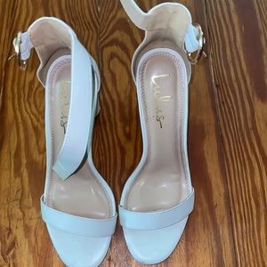 White high heels